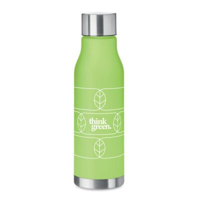 Glacier RPET ivópalack 600ml gumírozott kivitelben, RPET belsejű rozsdamentes acél kupakkal, szilikon tömítőgyűrűvel. BPA mentes. Szivárgásmentes. Űrtartalom: 600 ml.