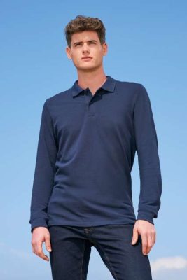 Sol's perfect Lsl man pique póló 180 g/m2 100% fésült pamut