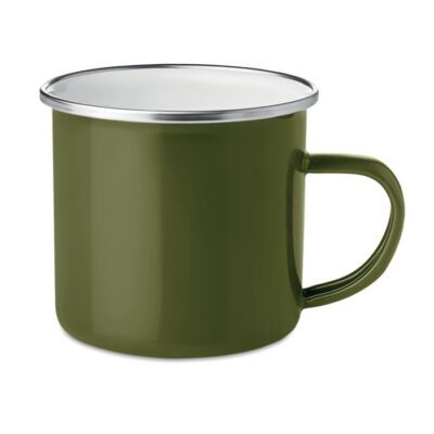 Plateado fém retró bögre 350ml