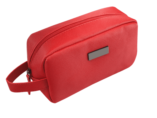Kozmetikai táska PU Bőr 122305 típus Méret: 21 x 12,5 x 9 cm Saffiano PU bőr Fém jelvény az Ön LOGO-jához