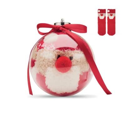 Mikulás zokni gömbdíszben snug