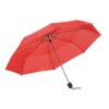 PICOBELLO összecsukható esernyő: 3 részes fém nyéllel, fém/üvegszálas bordázattal, fém végekkel, fekete műanyag markolattal, poliészter ernyővel, tépőzáras összefogóval