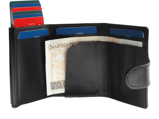 RFID mini pénztárca Italia bőr 122513 típus Méret: 7,5 x 9,5 x 2,5 cm Bankjegyzseb 9 kártyát tartalmaz