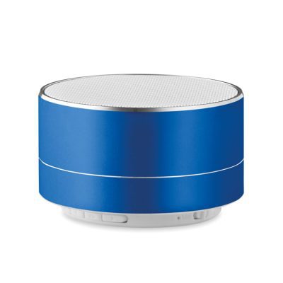 Sound alumínium hangszóró újratölthető 450 mAh lítium-ion fénnyel a hangszóró alján.