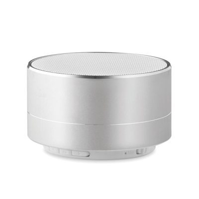 Sound alumínium hangszóró újratölthető 450 mAh lítium-ion fénnyel a hangszóró alján.