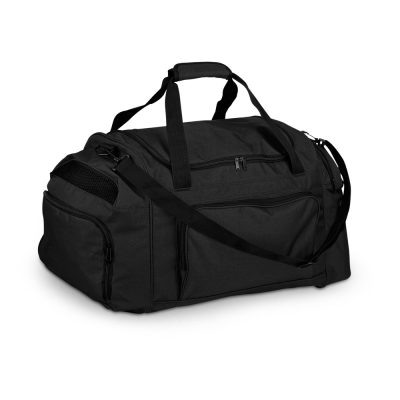 Sporttáska giraldo 300D poliészter állítható vállpánttal, kemény aljjal, 1 fő rekesszel és 4 további zsebbel. Kapacitás 66 L. 640 x 370 x 310 mm