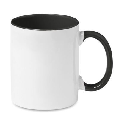 Szublimációs kerámia bögre 300ml Színes füllel és belső résszel. 