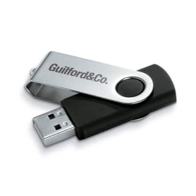 Techmate USB pendrive 8 Gb 2.0 fém borítással. Fekete színben